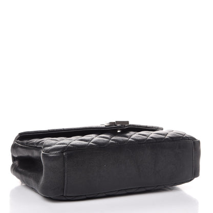 Saint Laurent Sheepskin Tri-Quilt Monogram Medium College Bag Black 4 of 8