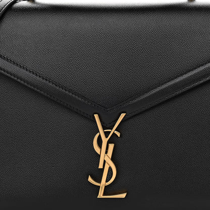 Saint Laurent Grain de Poudre Medium Classic Monogram Cassandra Top Handle Black 8 of 11
