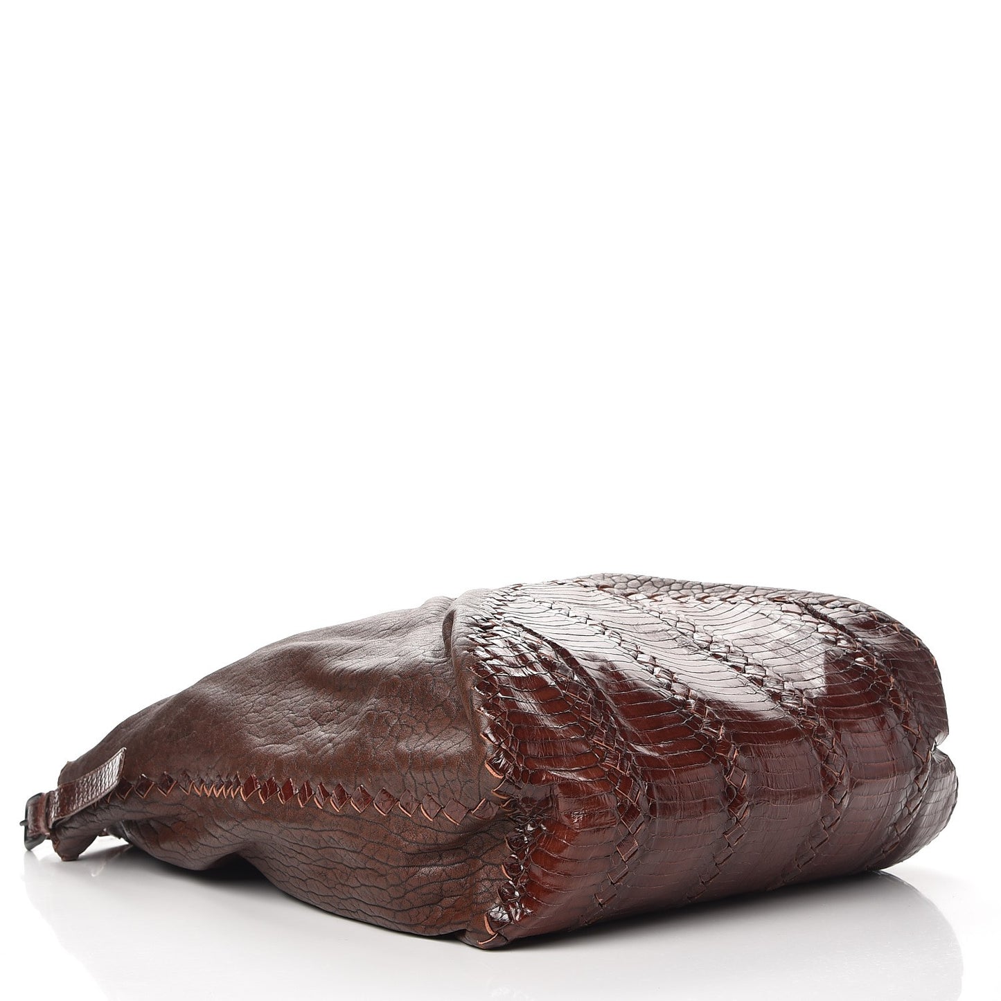 Lambskin Cobra Hobo Brown