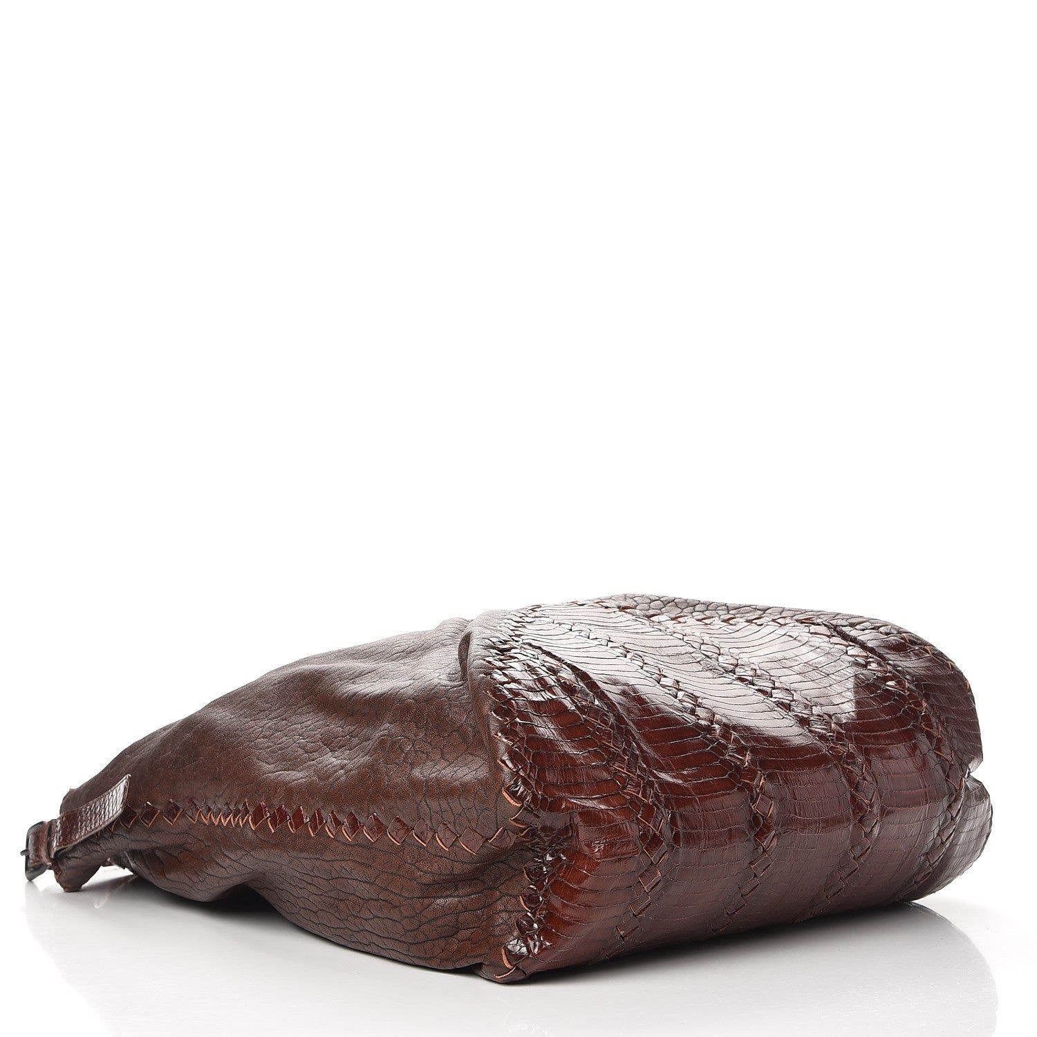 Bottega Veneta Lambskin Cobra Hobo Brown 4 of 8