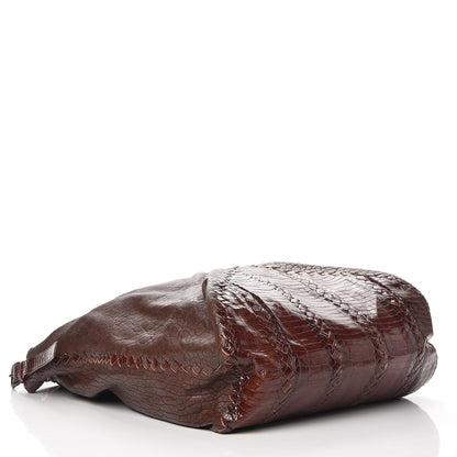 Bottega Veneta Lambskin Cobra Hobo Brown 4 of 8