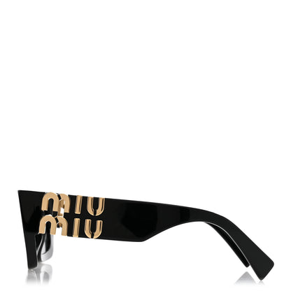 Miu Miu Acetate Miu Glimpse Sunglasses SMU 09WS Black 3 of 8