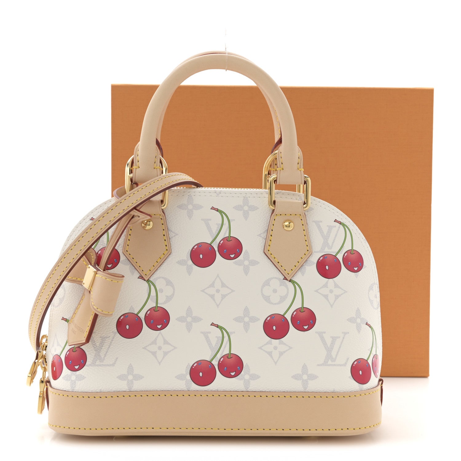 Louis Vuitton LV X TM Monogram Cerises Alma BB White 10 of 10