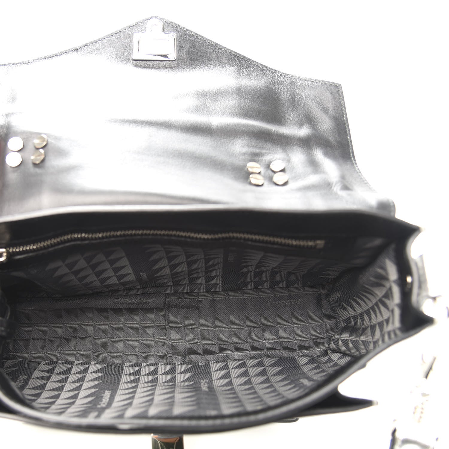 Proenza Schouler Metallic Lambskin PS1 Tiny Satchel Silver 5 of 13
