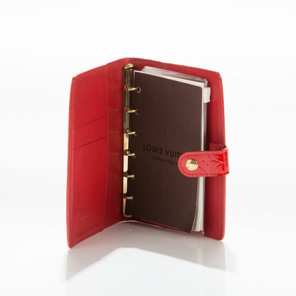 Louis Vuitton Vernis Small Ring Agenda Cover Red 5 of 6