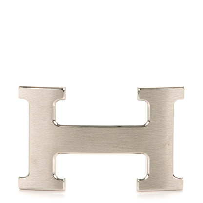 Hermes Brushed Palladium 32mm H Belt Buckle 1 of 6