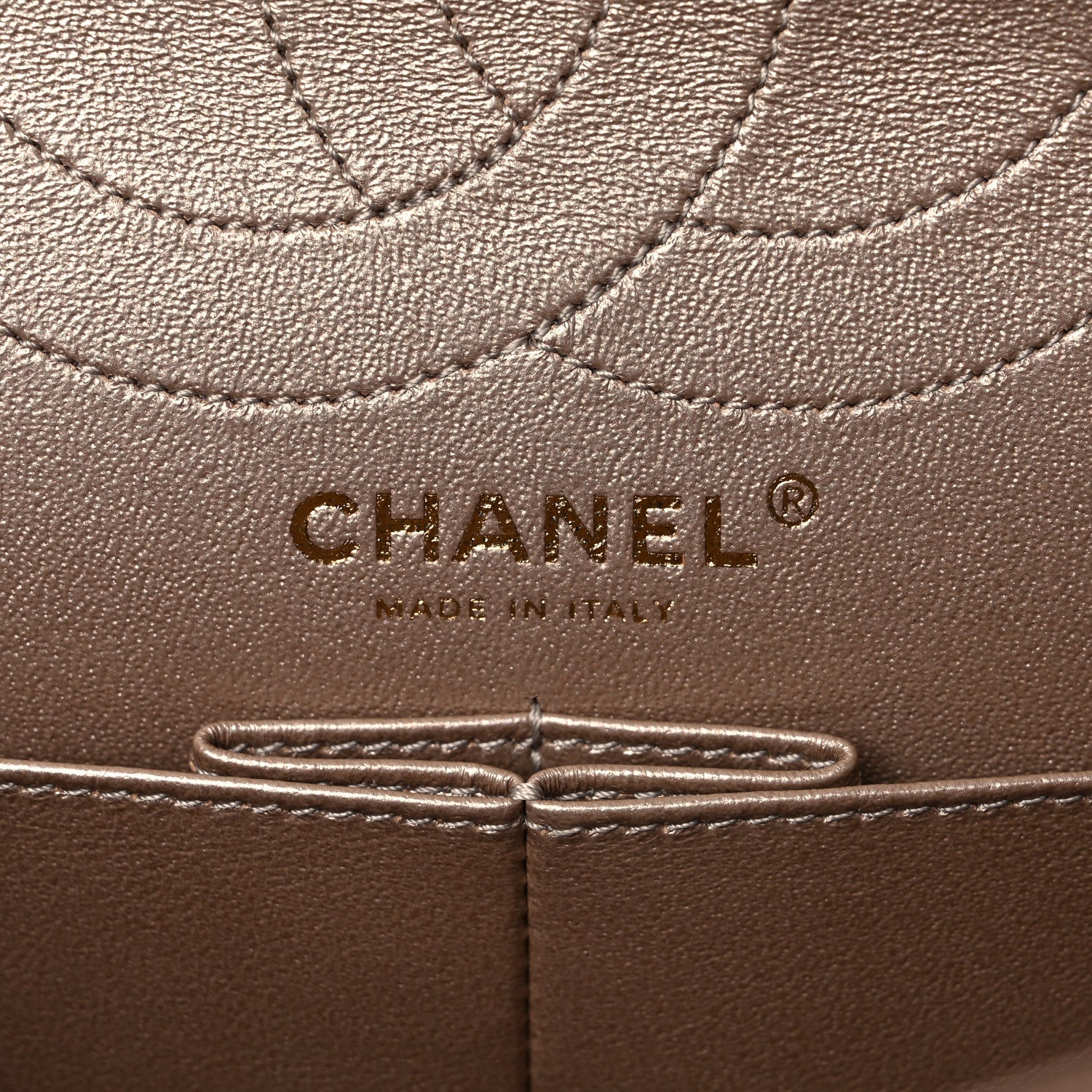 Chanel Metallic Calfskin Quilted 2.55 Reissue 226 Flap Dark Gold 6 of 10