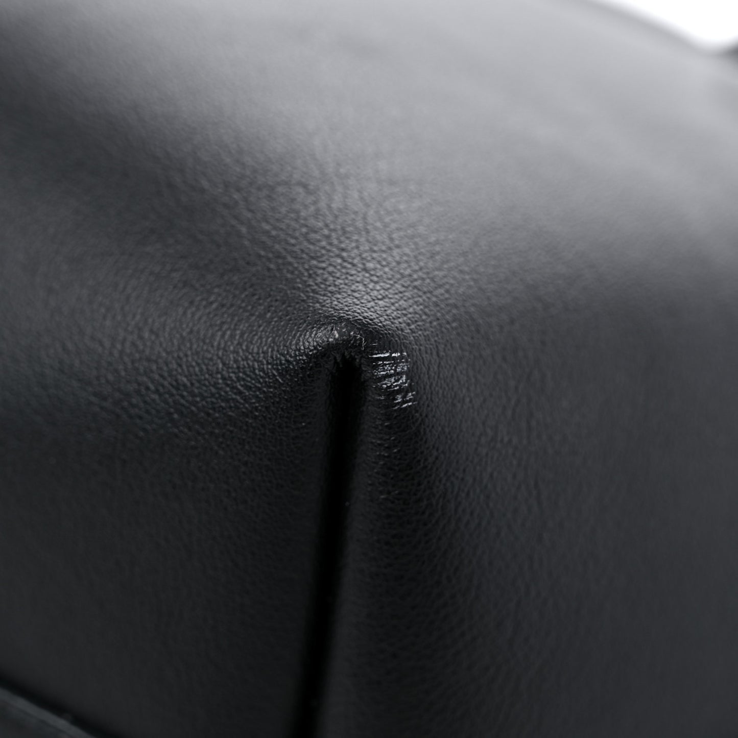 Calfskin Large Shopping Tote Black