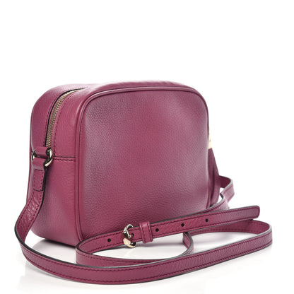 Gucci Pebbled Calfskin Small Soho Disco Bag Peonia Flower 3 of 11