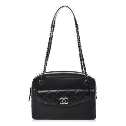 Chanel Caviar Lambskin Quilted Coco Break Camera Case Black 1 of 11