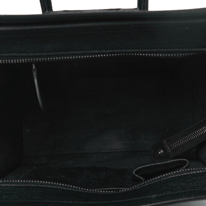 Celine Drummed Calfskin Micro Luggage Black 5 of 11