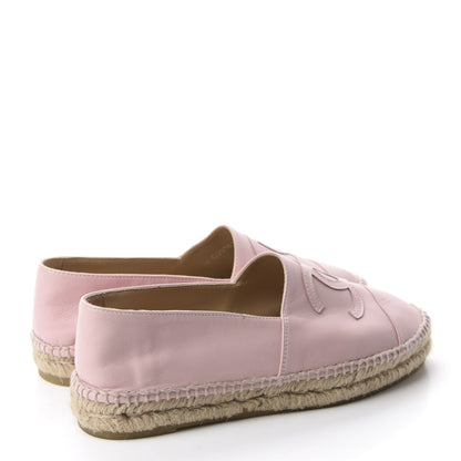 Chanel Lambskin CC Espadrilles 36 Light Pink 4 of 11