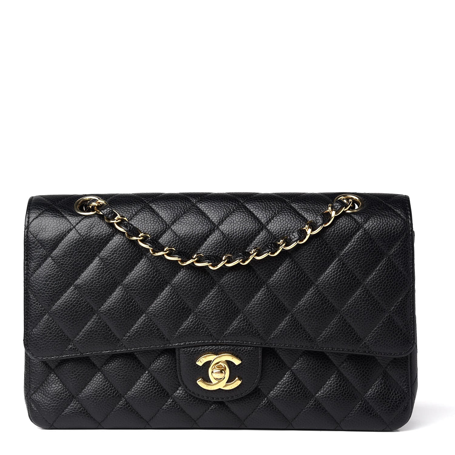 Chanel Caviar Quilted Medium Double Flap Black 1 of 11