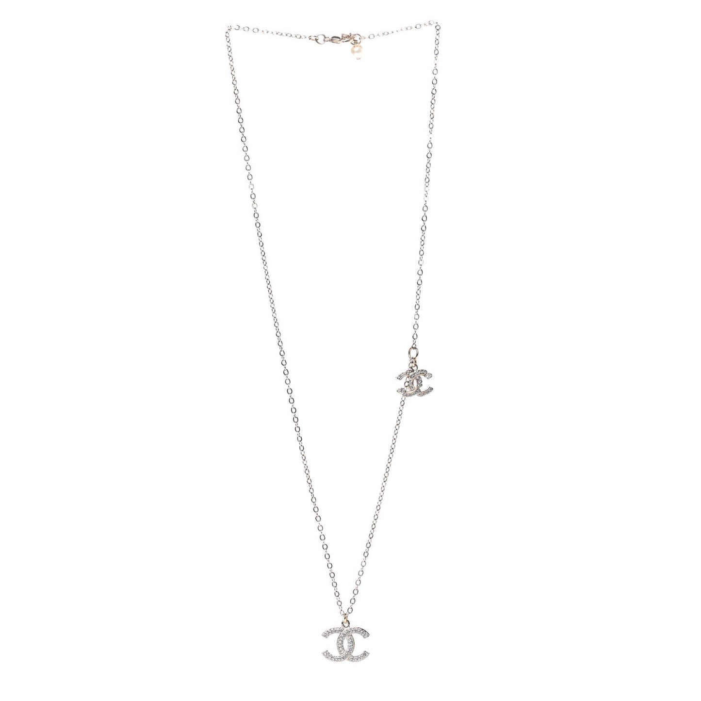 Crystal CC Necklace Light Gold