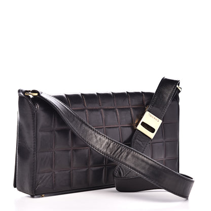 Chanel Lambskin Quilted CC Chocolate Bar Flap Black 3 of 14