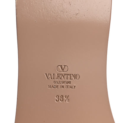 Valentino Garavani Vlogo Flat Slide Sandals 38.5 Rose Canelle 7 of 10