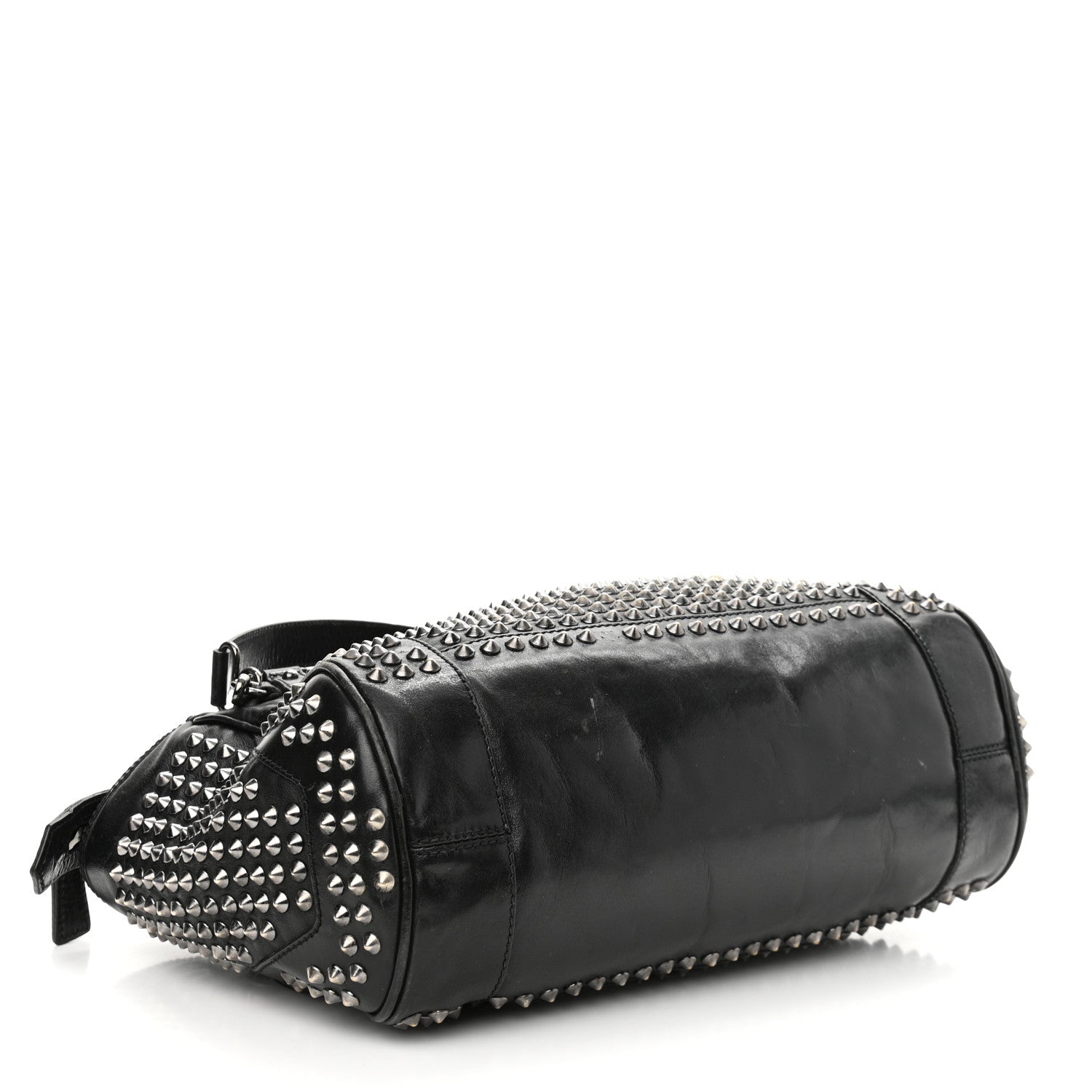 Burberry Lambskin Studded Small Edenham Satchel Black 4 of 22