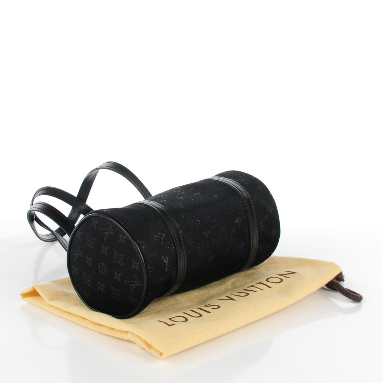 Louis Vuitton Satin Monogram Mini Papillon Black 4 of 7