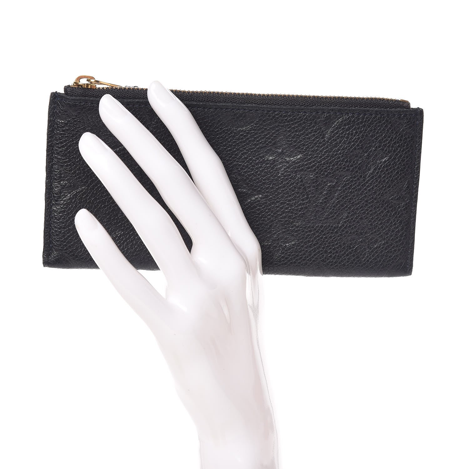 Louis Vuitton Empreinte Felicie Chain Wallet Zippered Insert Black 2 of 6