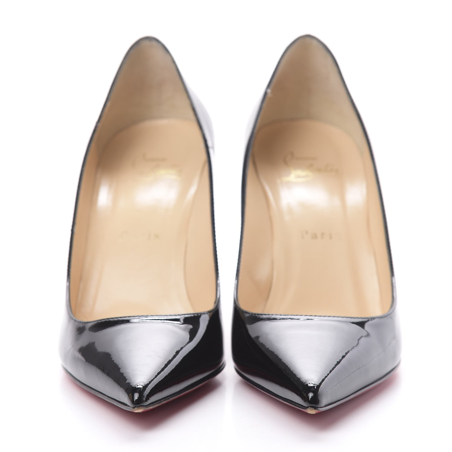 Christian Louboutin Patent Decollete 554 85 Pumps 37 Black 2 of 12