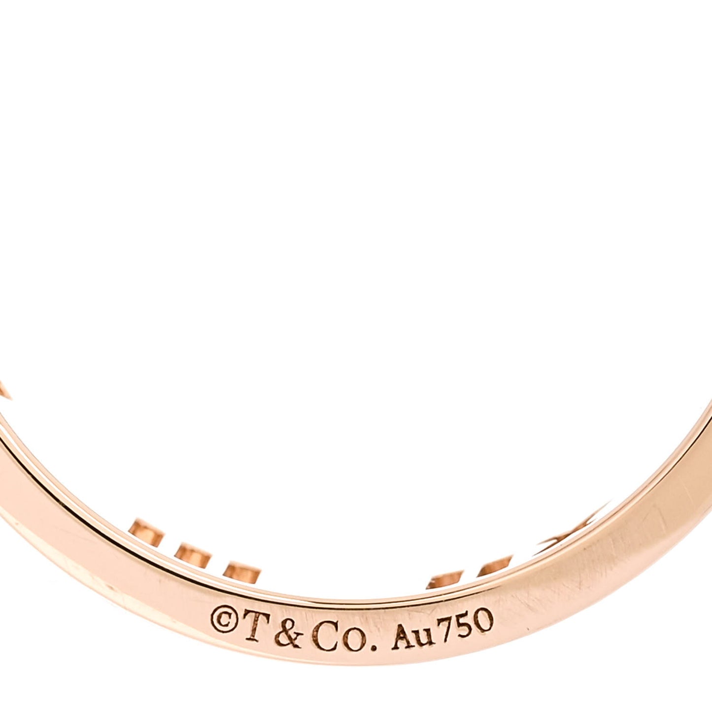18K Rose Gold Diamond Atlas Pierced Ring 52 6
