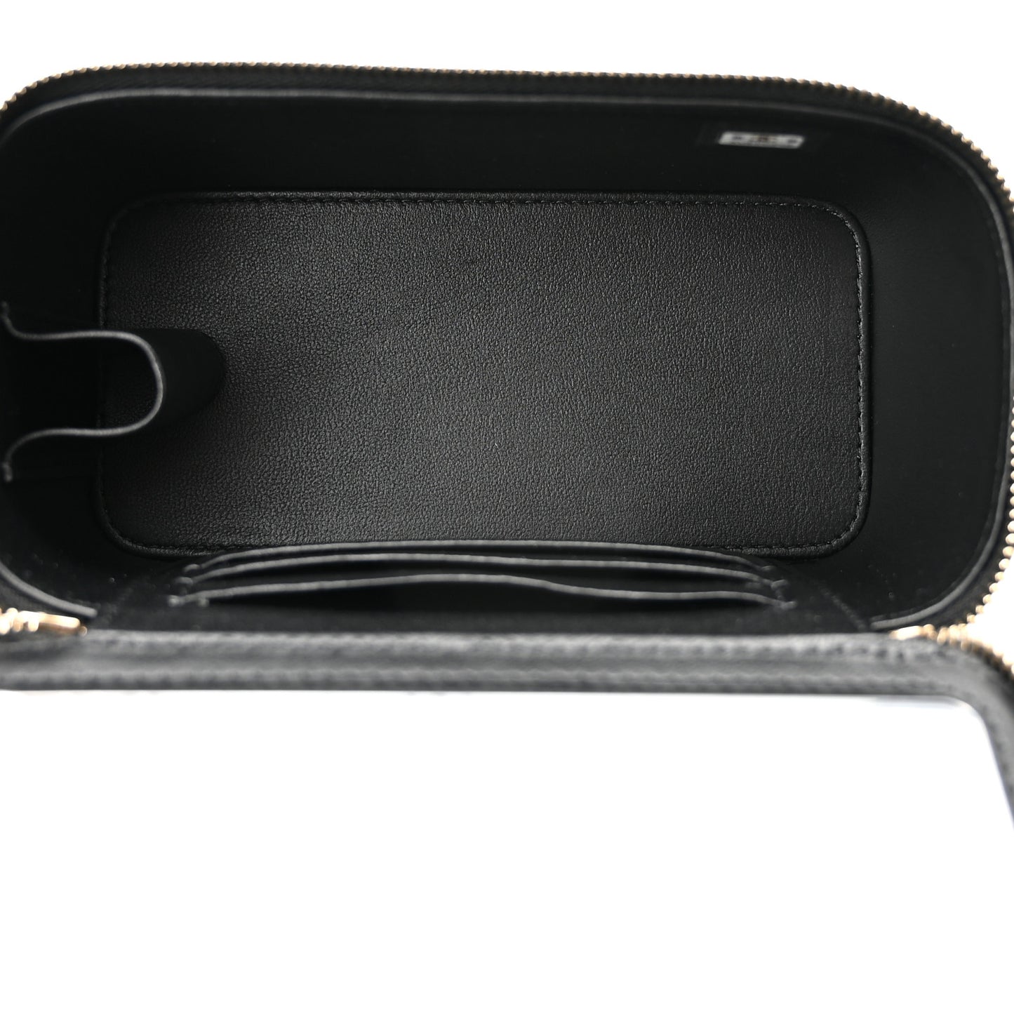 Patent Quilted Pick Me Up Vanity Case Black