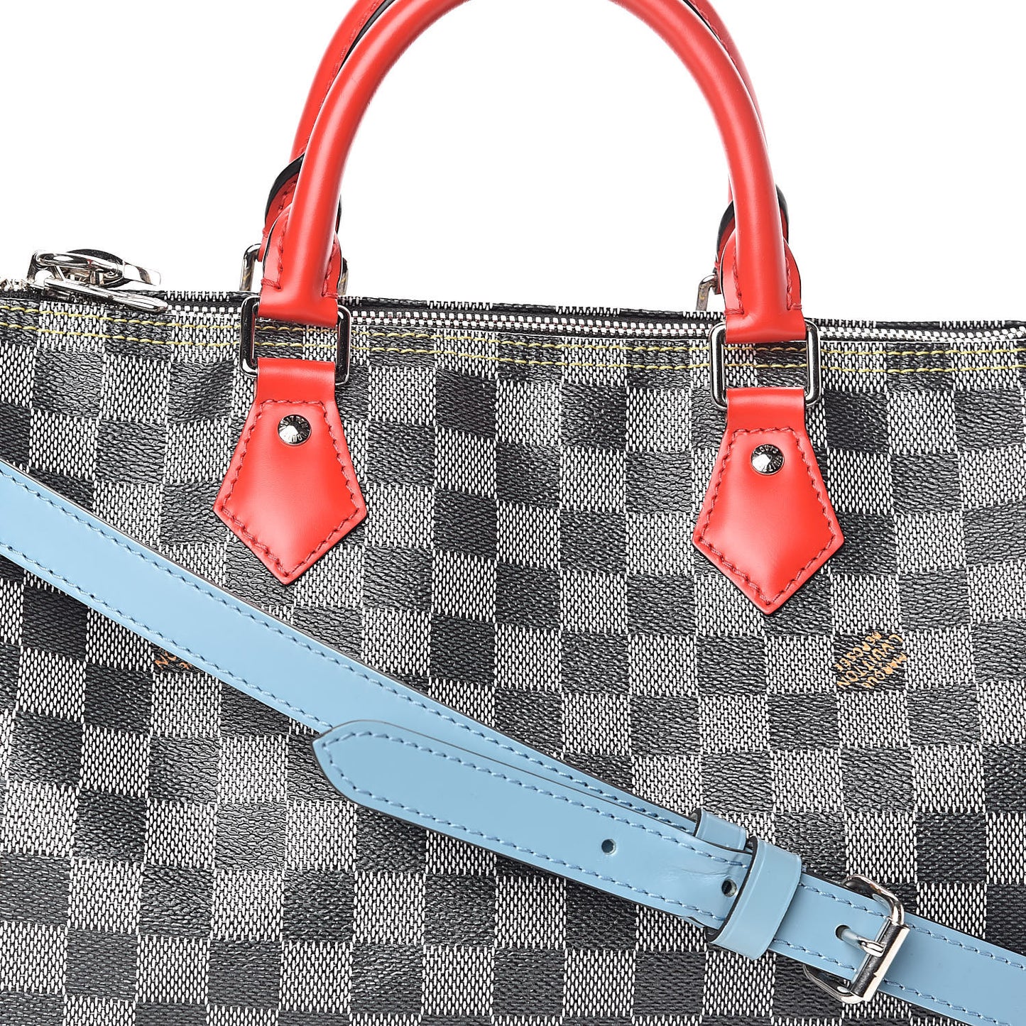 Damier Speedy Bandouliere 30 Black White