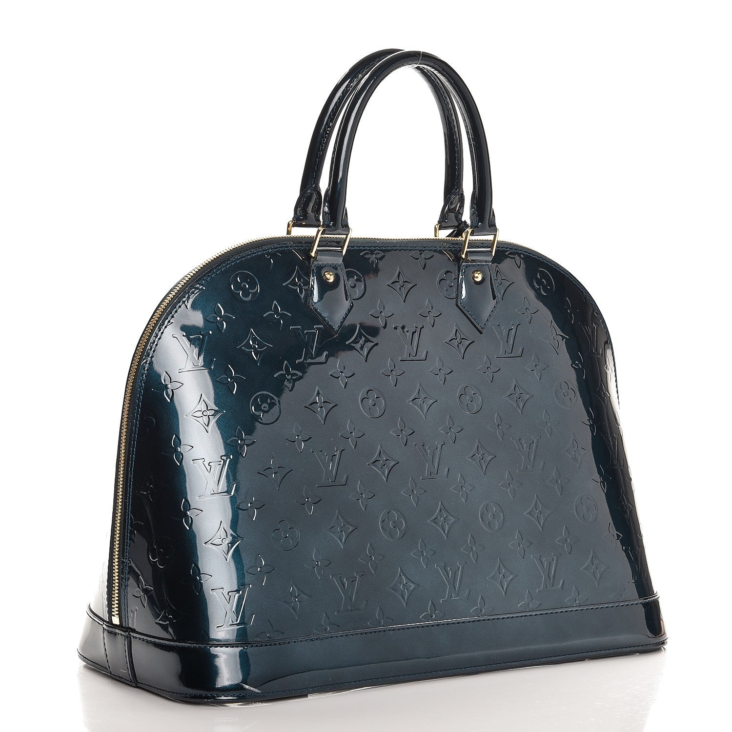 Louis Vuitton Vernis Alma GM Blue Nuit 3 of 9