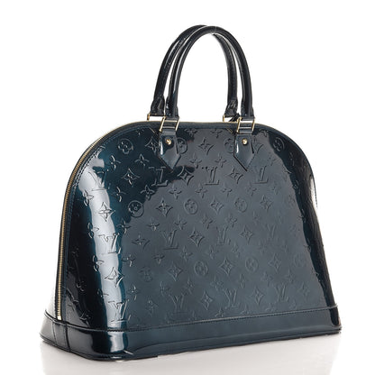 Louis Vuitton Vernis Alma GM Blue Nuit 3 of 9