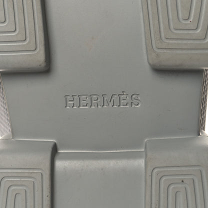 Hermes Technical Canvas Suede Goatskin Mens Drift Sneakers 43.5 Gris Fume 7 of 8