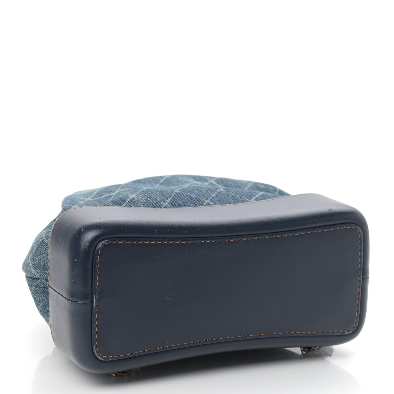 Chanel Denim Quilted Gabrielle Backpack Blue 4 of 12