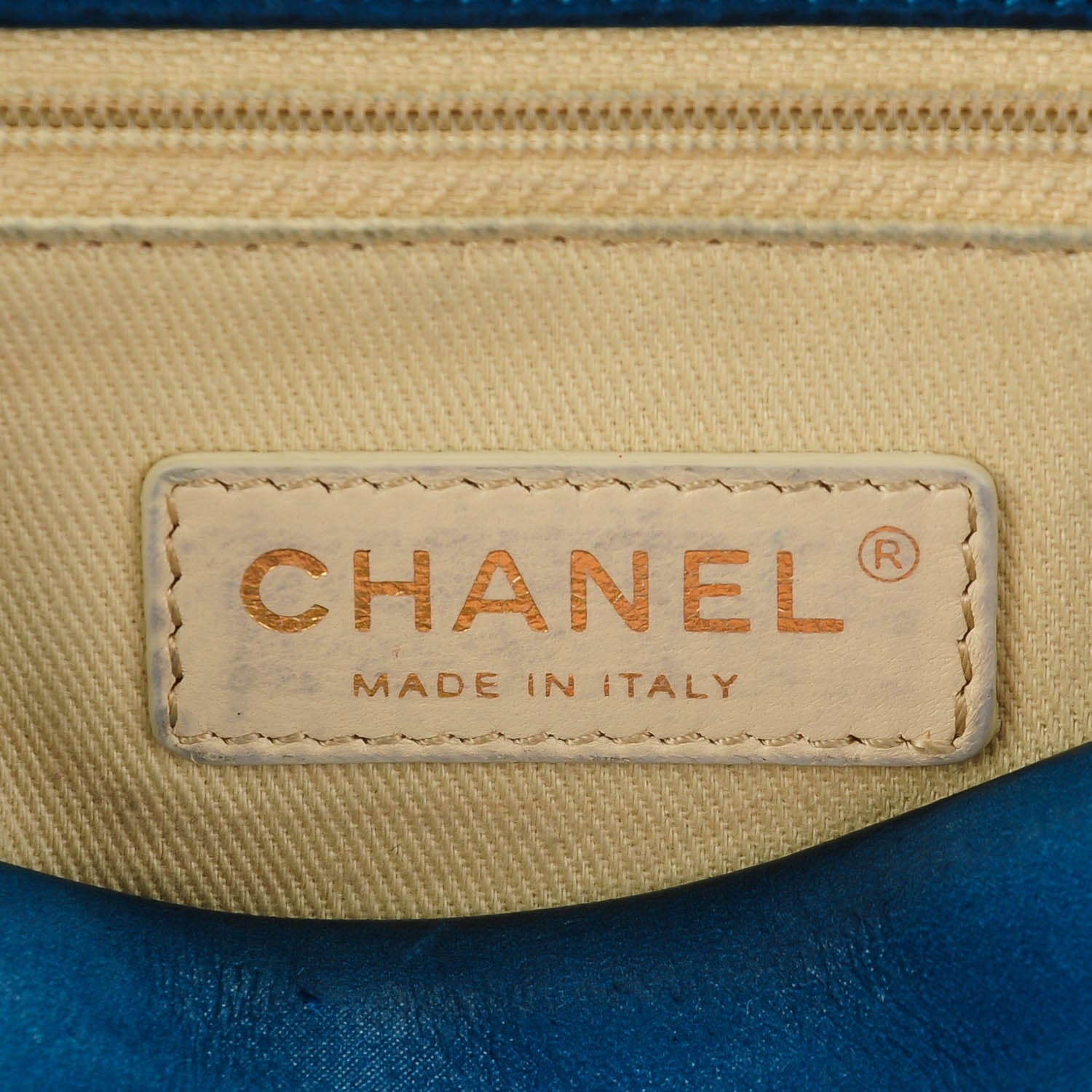 Chanel Iridescent Calfskin Large Chic Quilt Flap Dark Blue 6 of 7