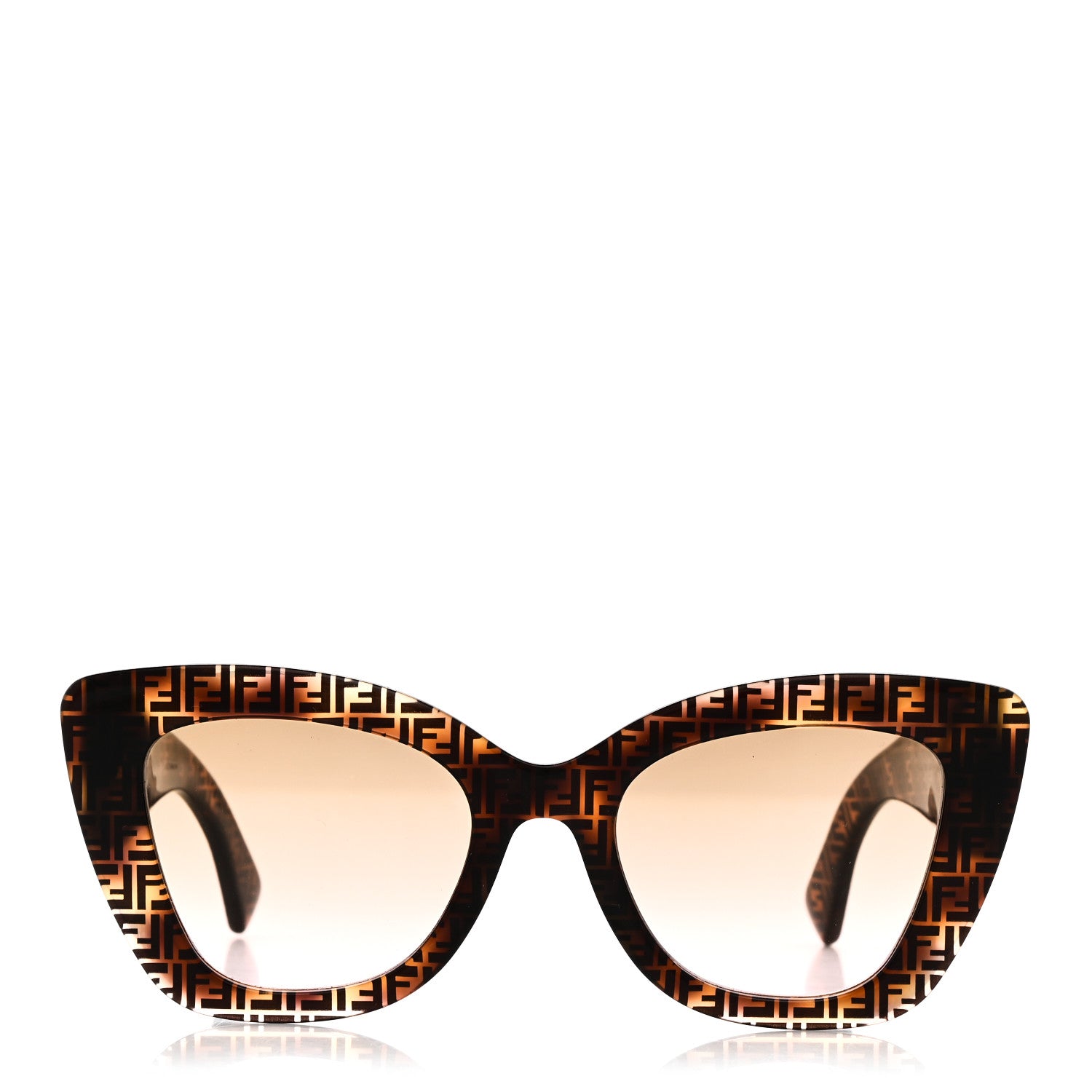 Fendi Acetate F is Fendi FF 51mm Cat Eye Sunglasses 0327/S Tortoise Camouflage 2 of 6