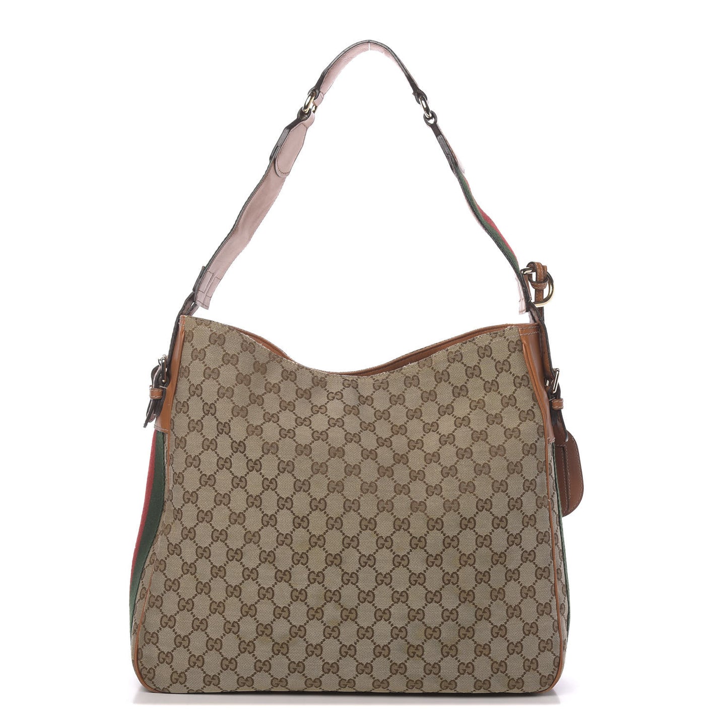 Monogram Medium Heritage Shoulder Bag Light Tobacco