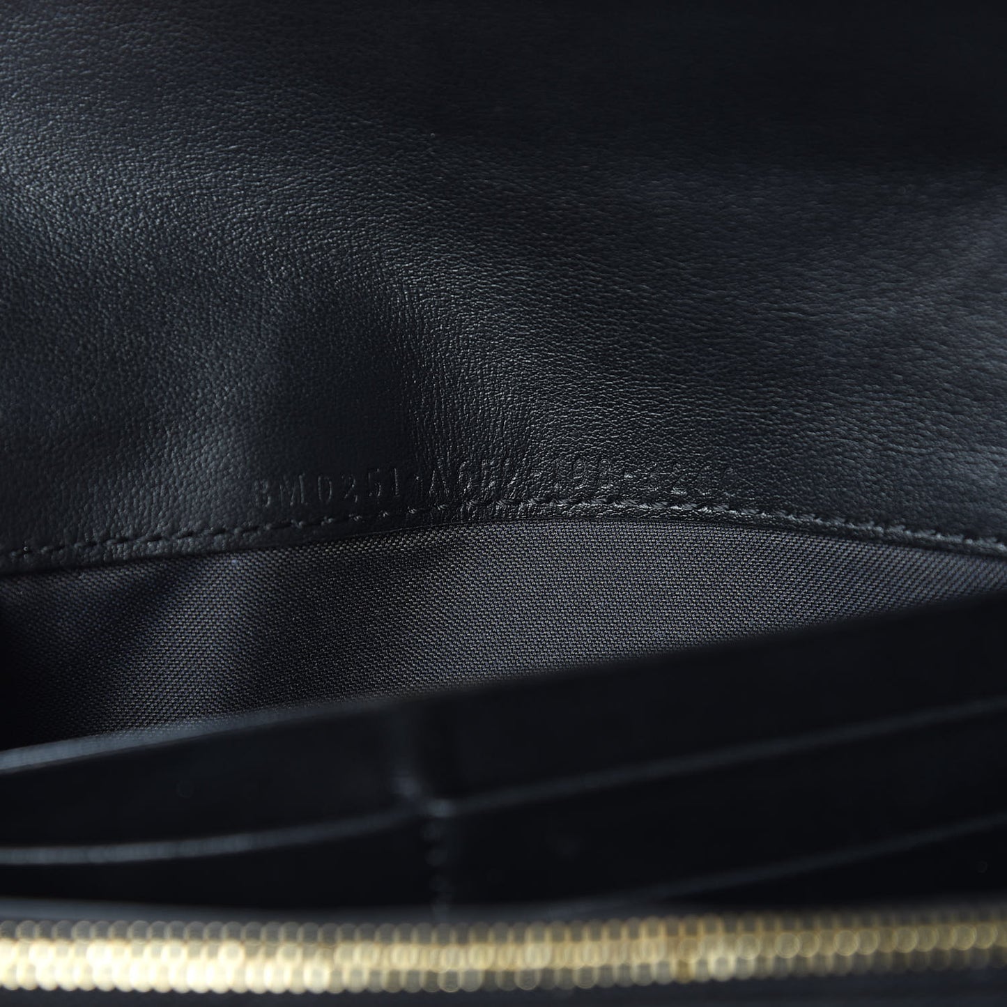 Vitello Liberty F is Fendi Bi-Color FF 1974 Embossed Continental Envelope Wallet Maya Black