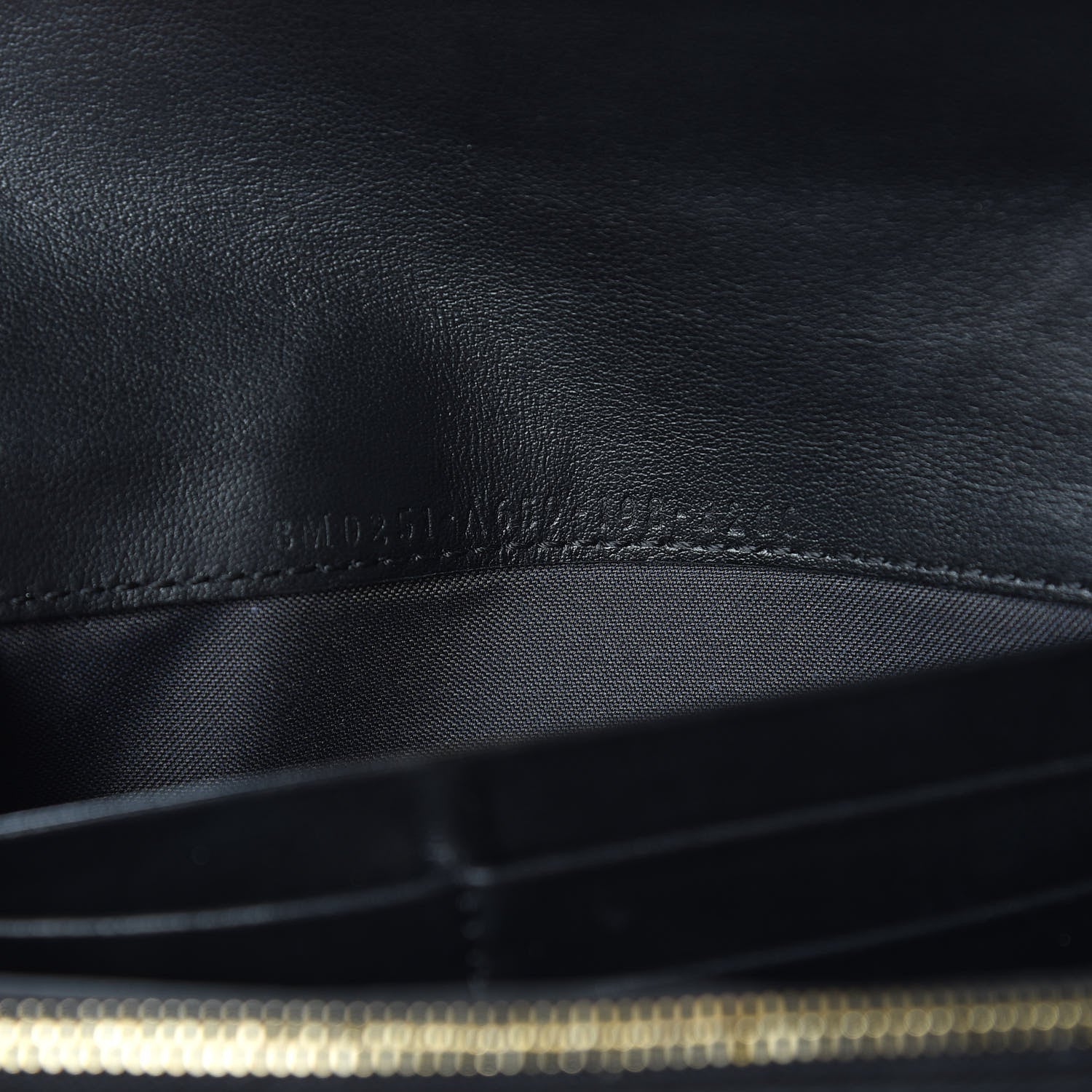 Fendi Vitello Liberty F is Fendi Bi-Color FF 1974 Embossed Continental Envelope Wallet Maya Black 7 of 8