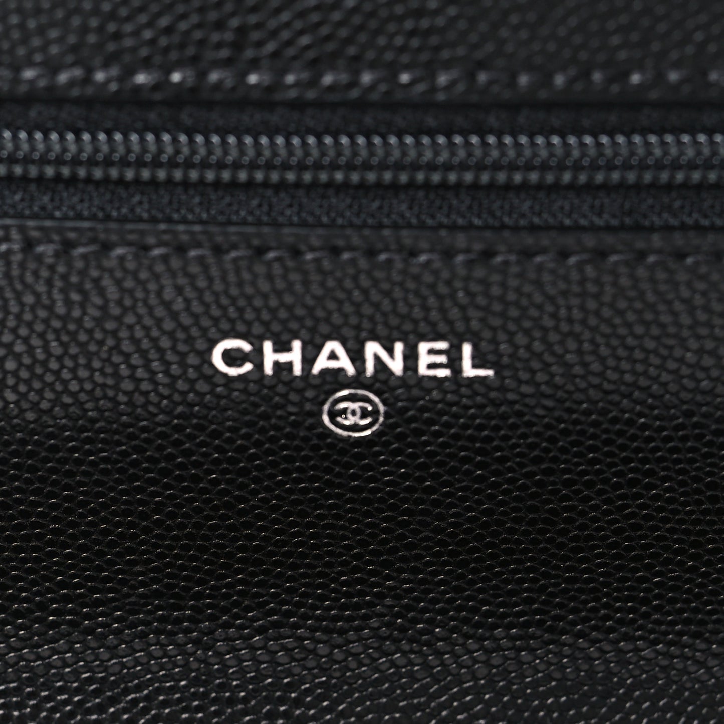Caviar Quilted My Everything Wallet On Chain WOC Black