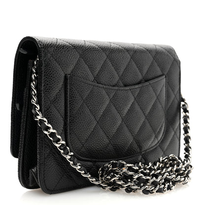 Chanel Caviar Quilted Wallet on Chain WOC Black 3 of 11