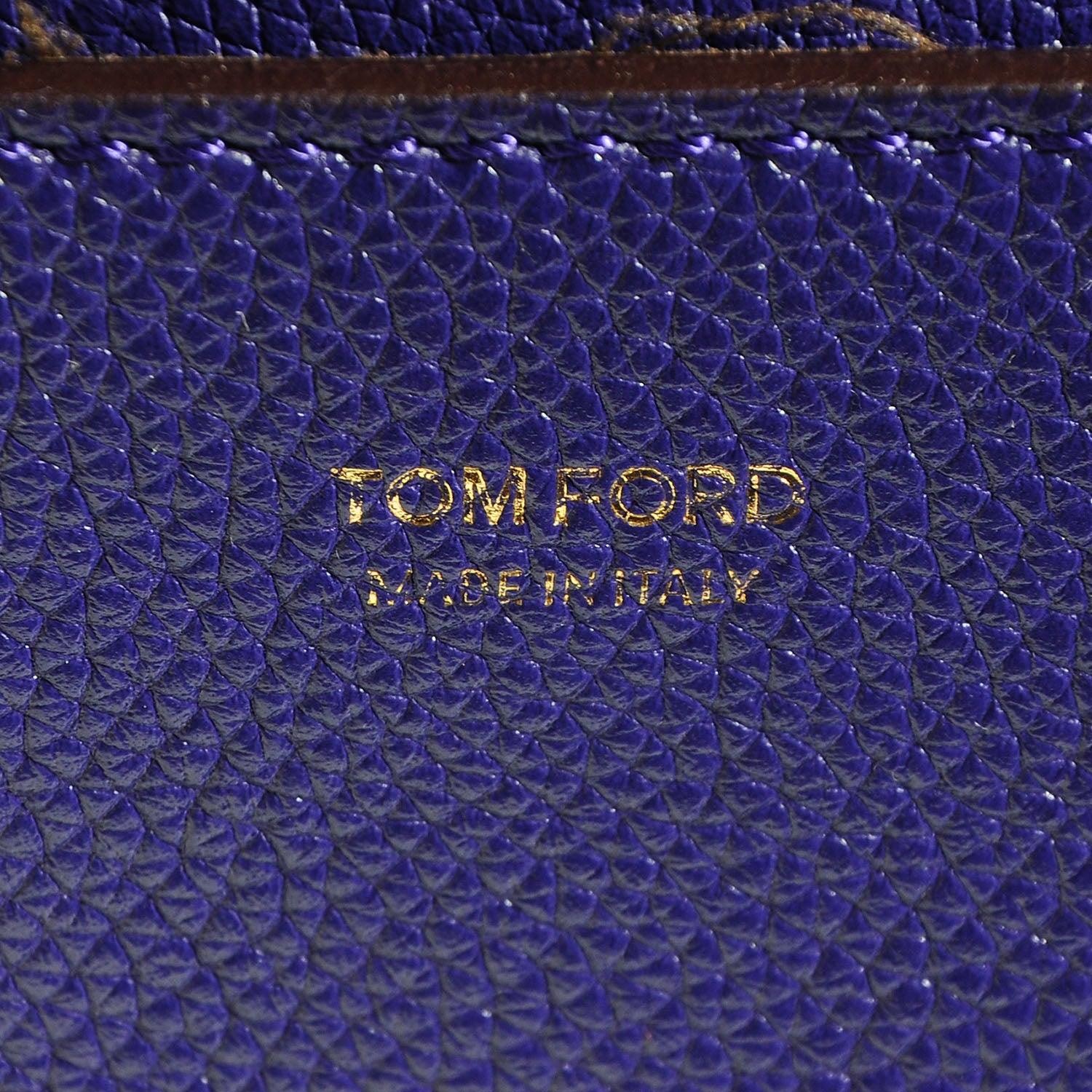 Tom Ford Pebbled Calfskin Large Jennifer Purple 9 of 10