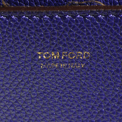 Tom Ford Pebbled Calfskin Large Jennifer Purple 9 of 10