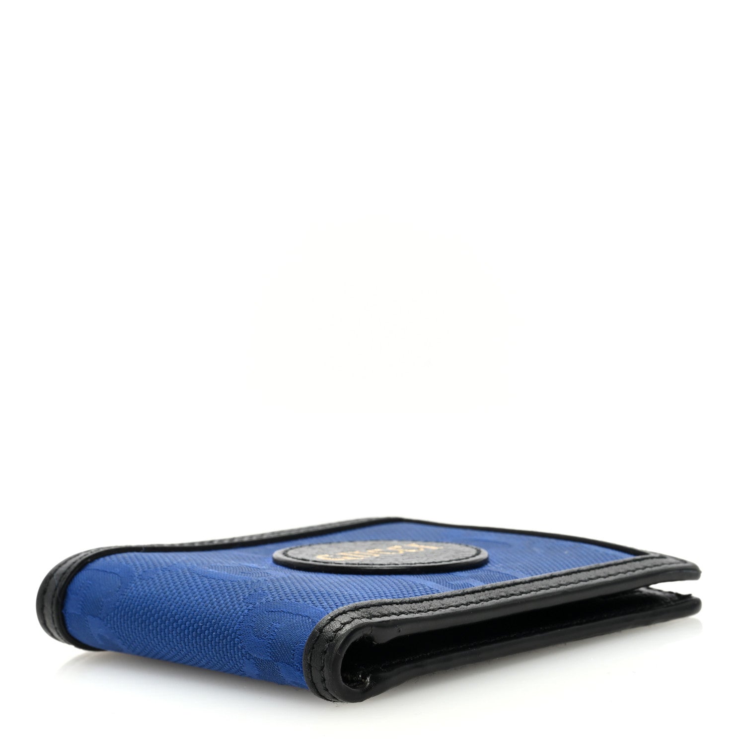 Gucci Econyl Nylon Monogram Off The Grid Billfold Wallet Guilted Blue Black 4 of 7