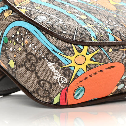 Gucci X DISNEY GG Supreme Monogram Donald Duck Small Interlocking G Belt Bag 90 36 Beige Multicolor New Acero 10 of 11