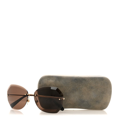 Chanel Metal Spring Round Sunglasses 4220 Gold Brown 8 of 8