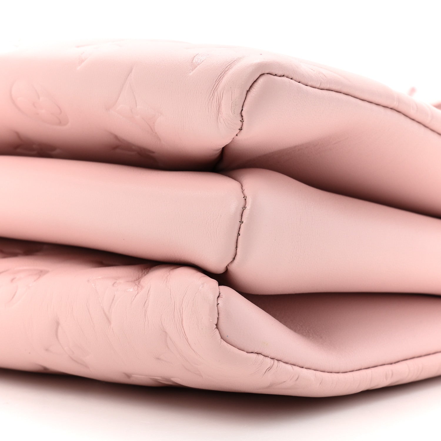 Louis Vuitton LOUIS VUITTON Lambskin Embossed Monogram Coussin PM Rose 10 of 14