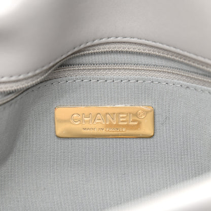 Chanel Lambskin Quilted Large Chanel 19 Flap Grey 6 of 9