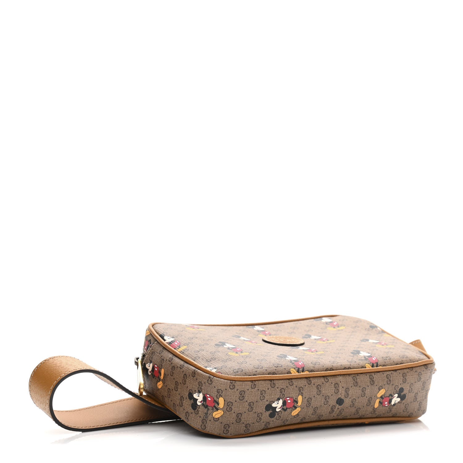 Gucci X DISNEY Mini Vintage GG Supreme Monogram Mickey Mouse Small Belt Bag 95 38 Beige Vintage Sun Oil 4 of 10