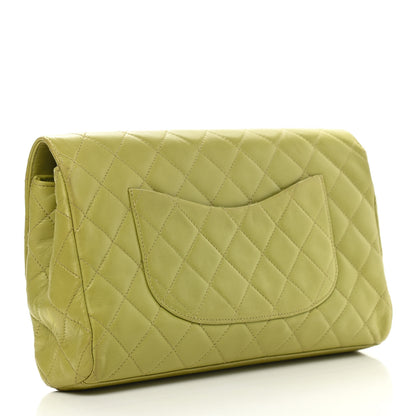 Chanel Lambskin Quilted Flap Clutch Light Green 4 of 11