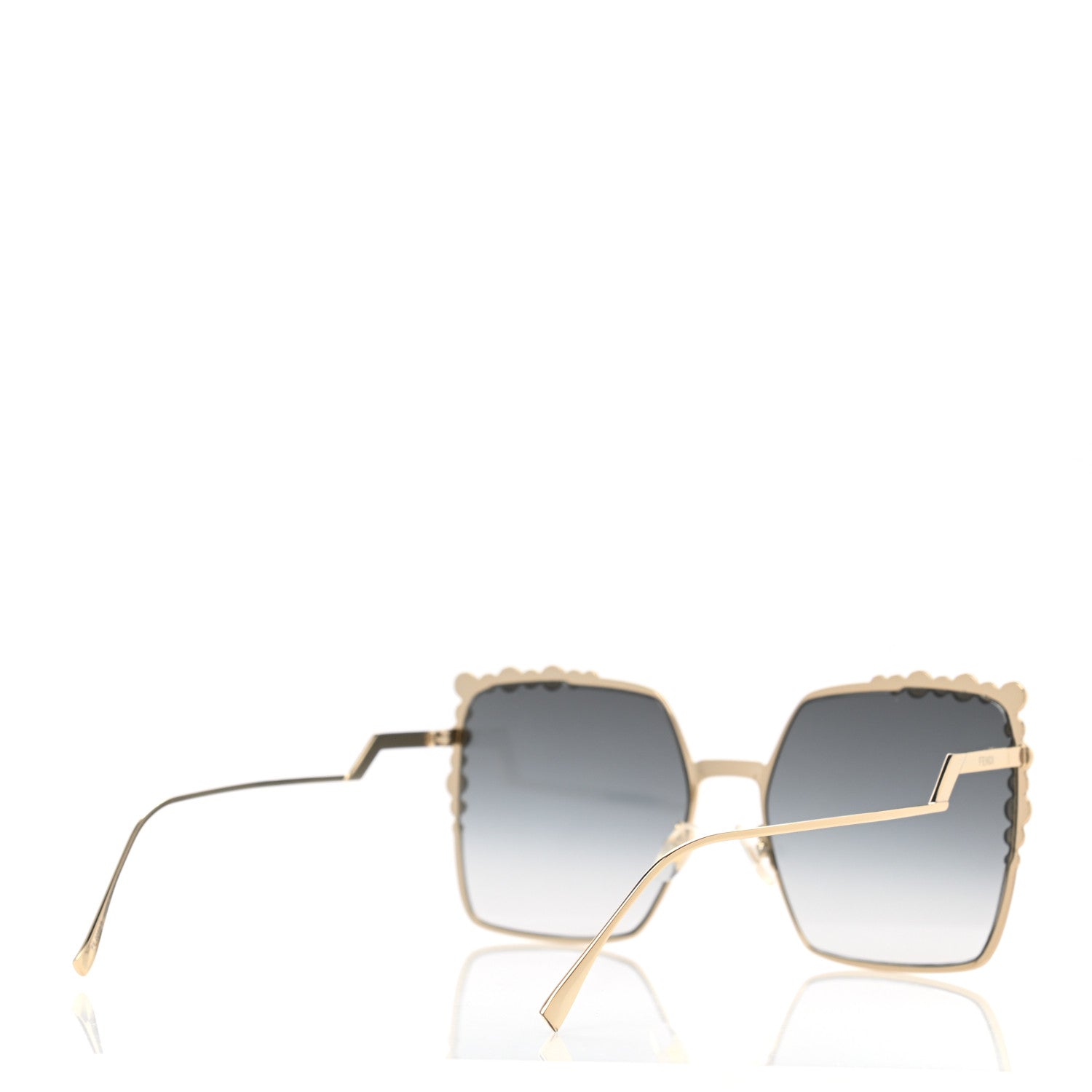 Fendi Square Dots Sunglasses FF 0259/S Gold 4 of 9