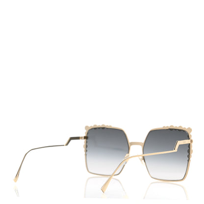 Fendi Square Dots Sunglasses FF 0259/S Gold 4 of 9
