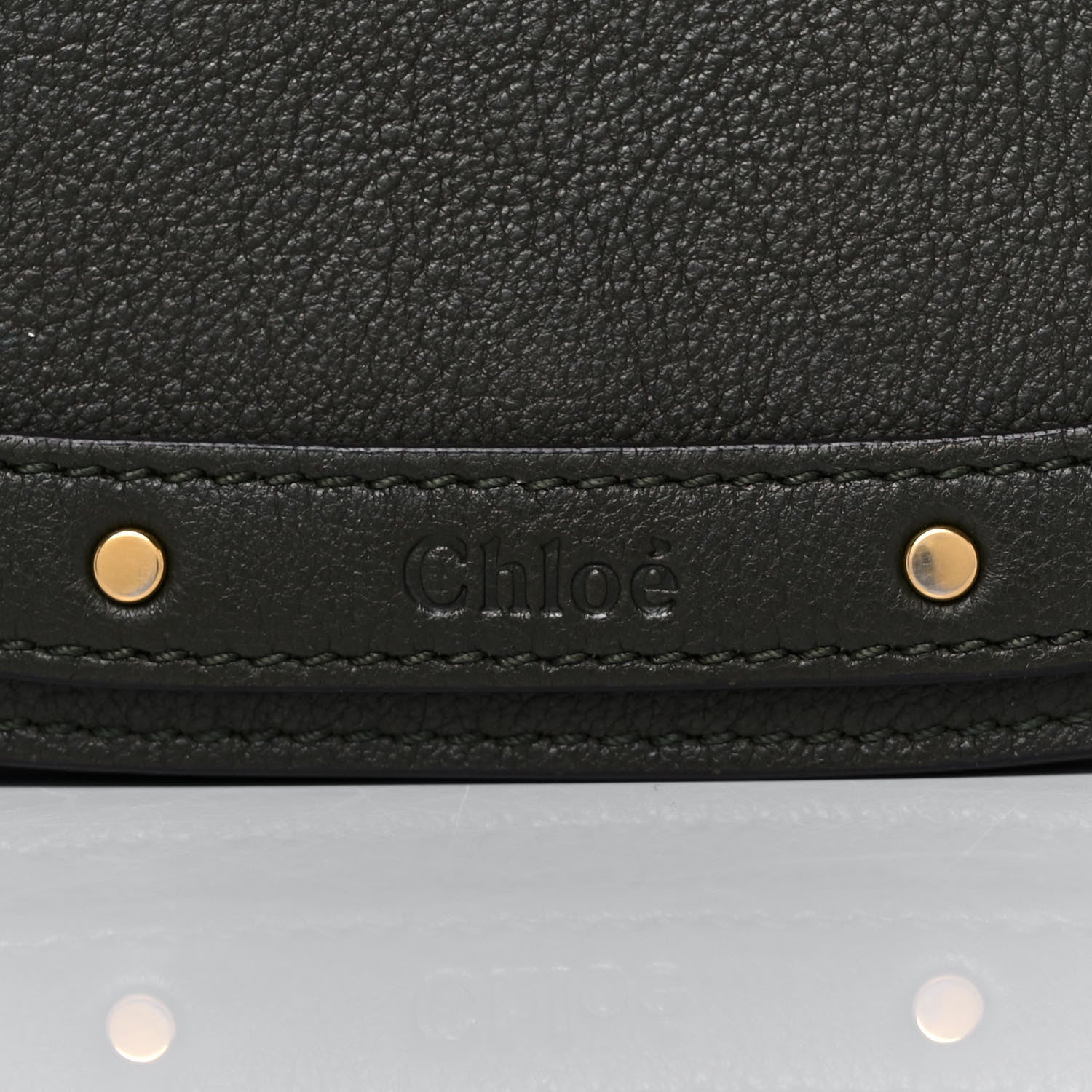Chloe Calfskin Suede Medium Nile Bracelet Bag Black 10 of 12